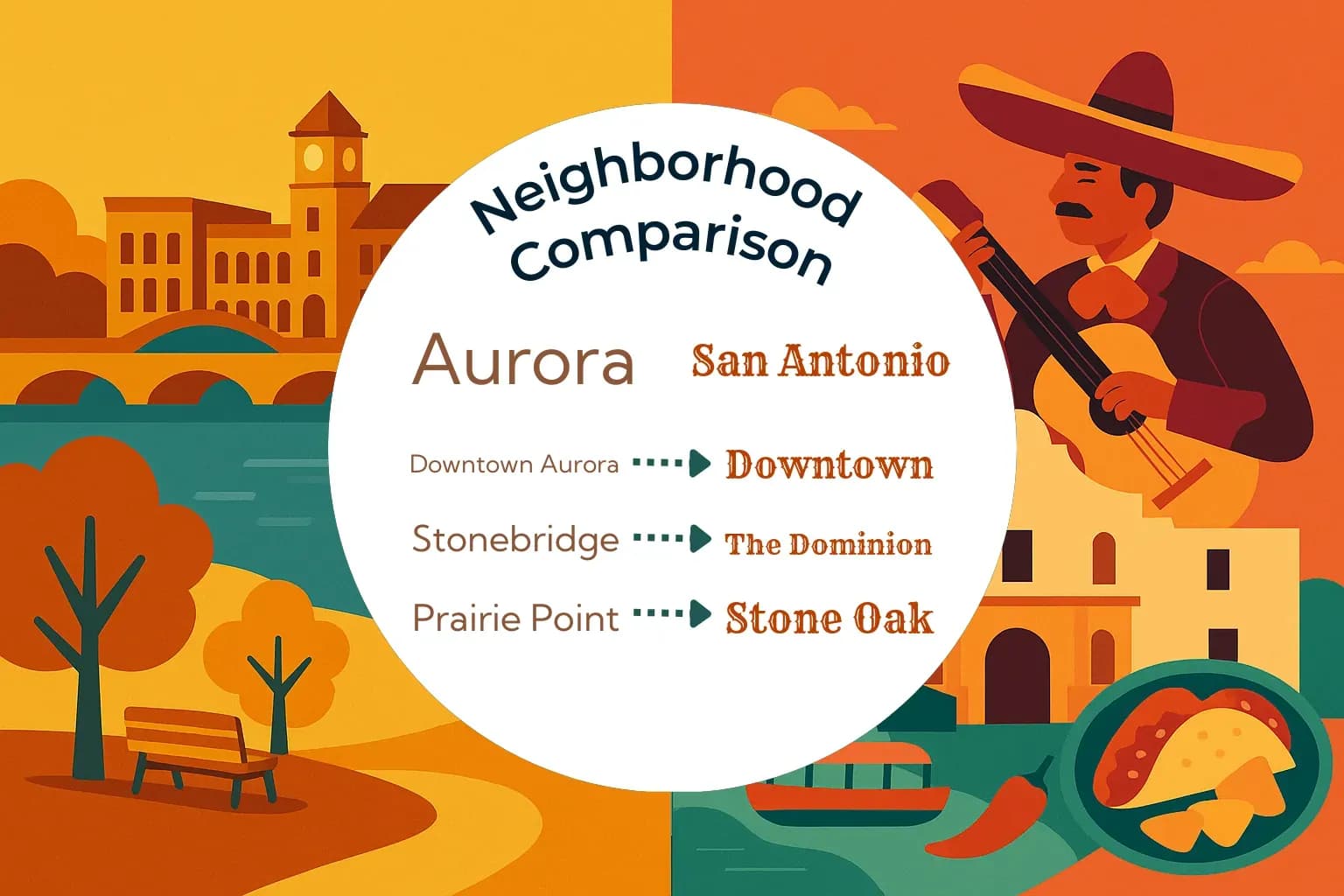 Aurora vs San Antonio Neighborhood Comparison