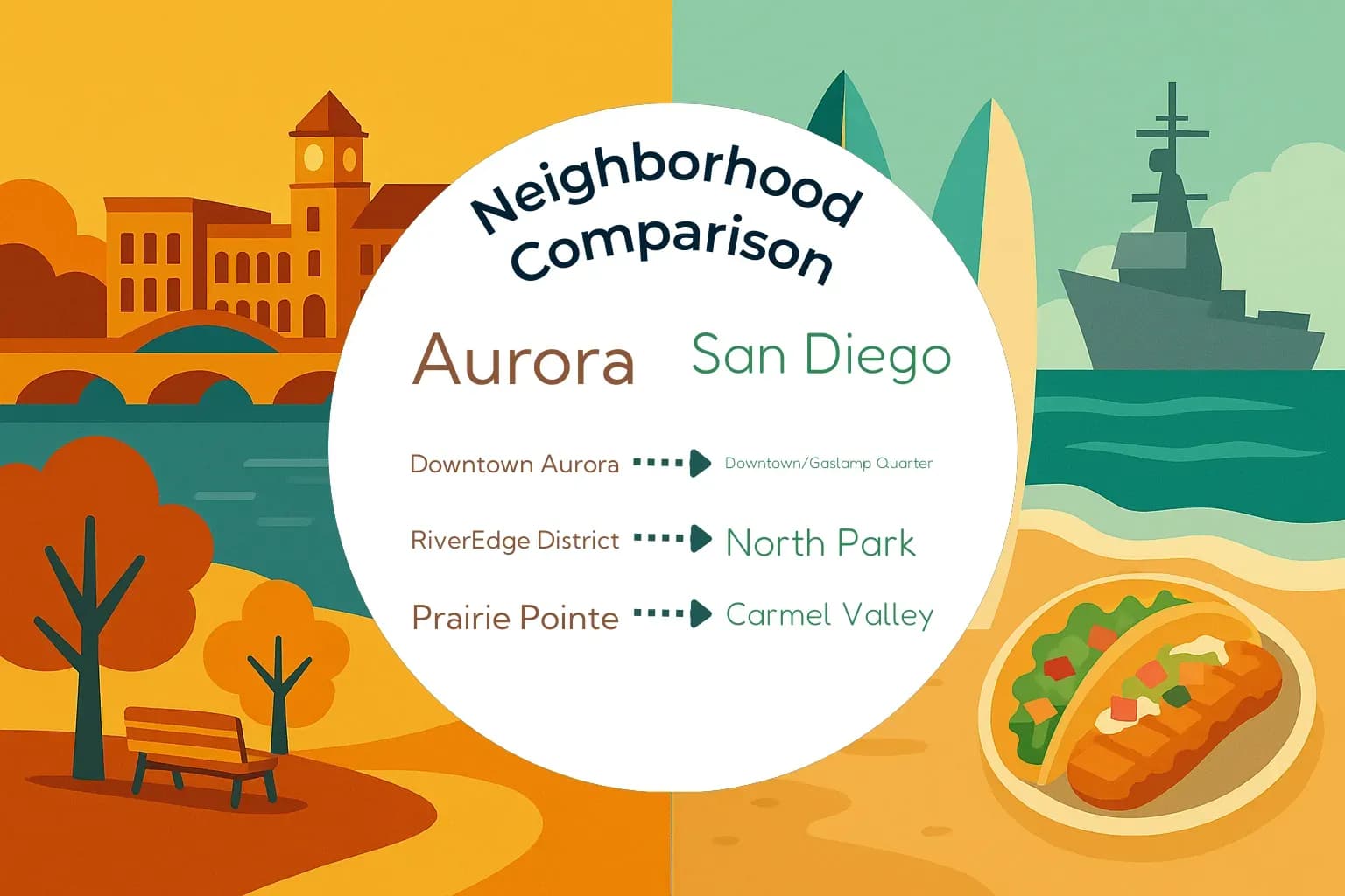 Aurora vs San Diego Neighborhood Comparison