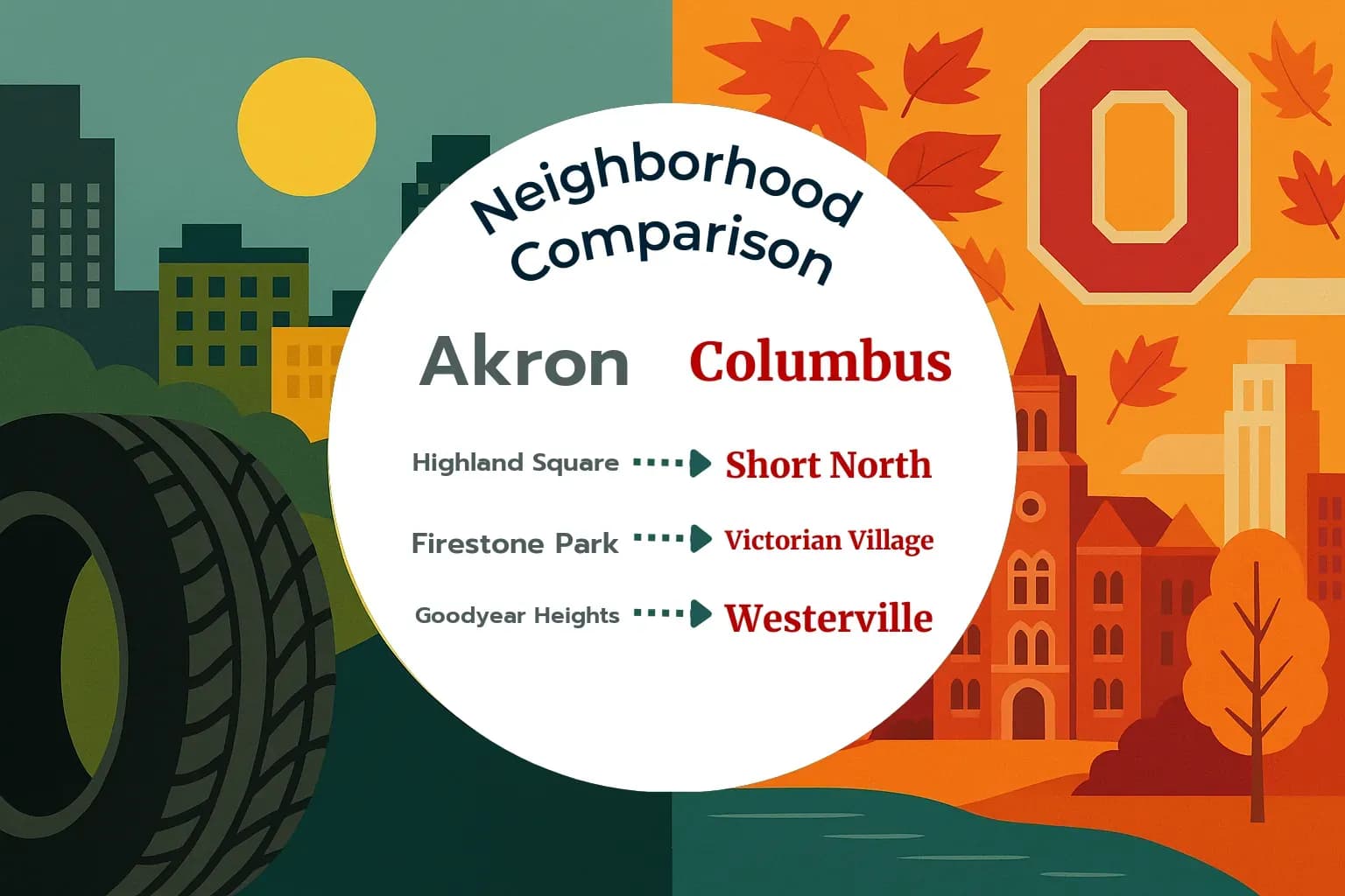 Akron vs Columbus Neighborhood Comparison