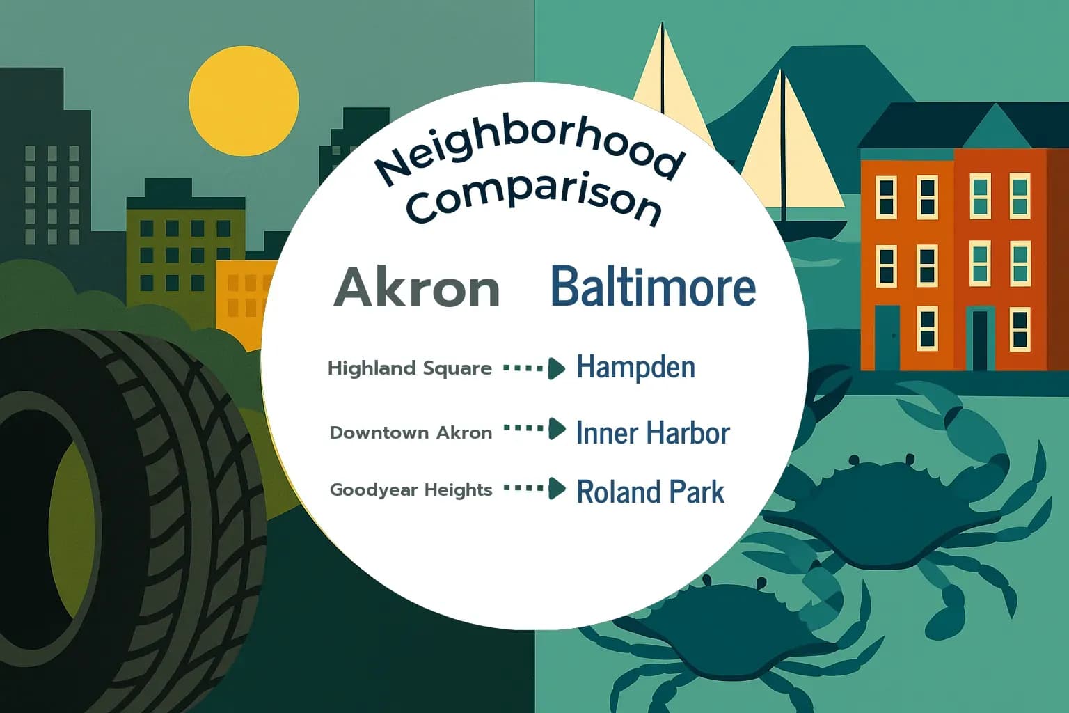 Akron vs Baltimore Neighborhood Comparison