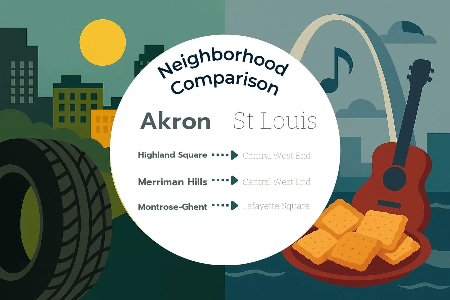 Akron vs St. Louis Neighborhood Comparison