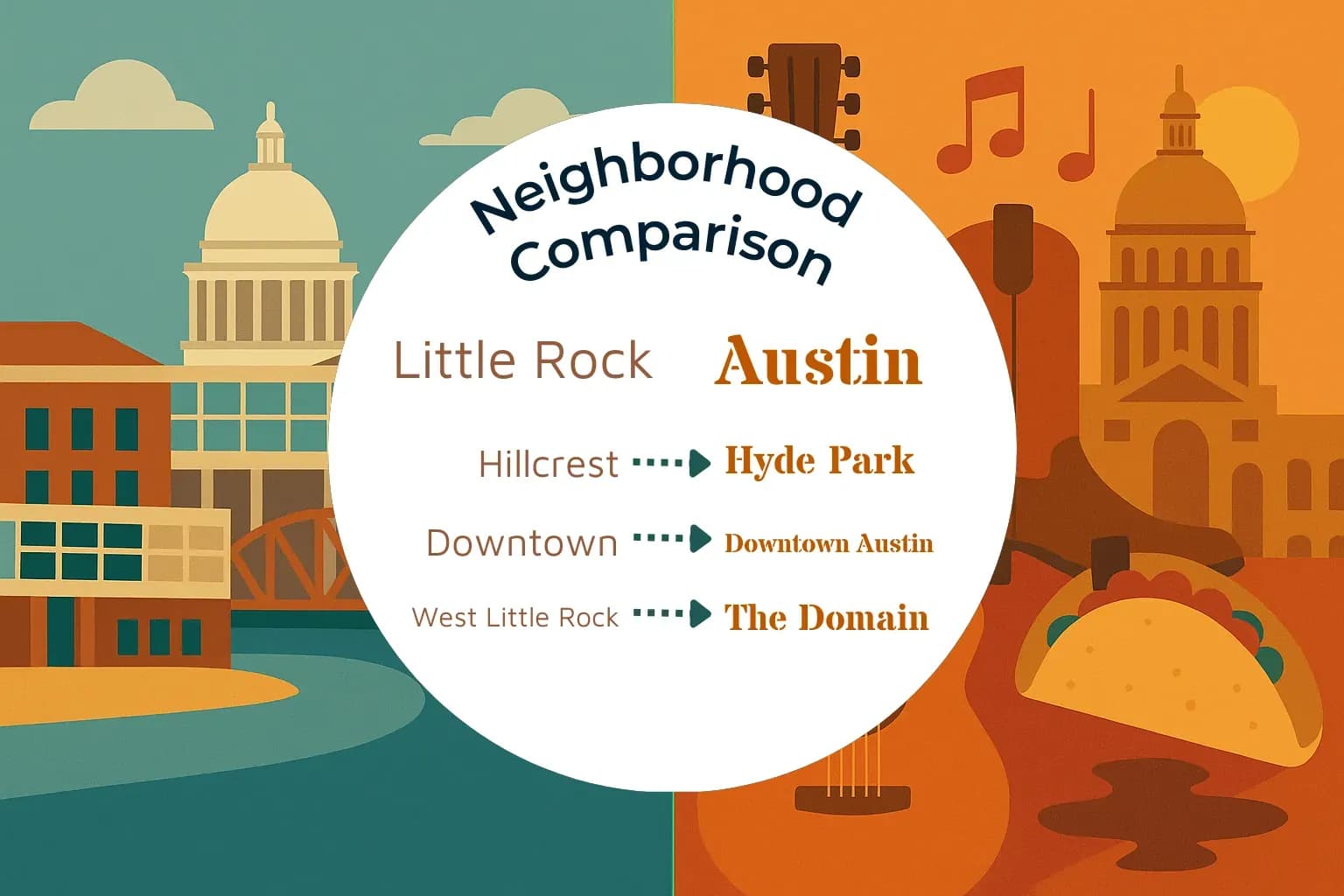 Little Rock vs Austin Neighborhood Comparison