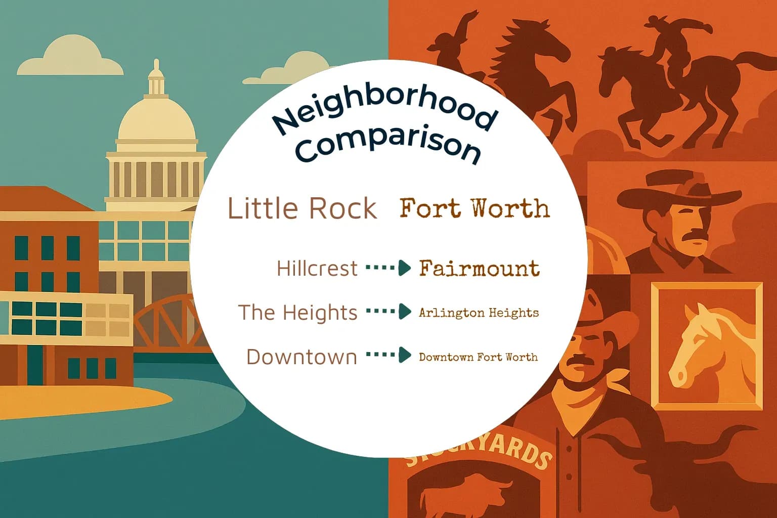 Little Rock vs Fort Worth Neighborhood Comparison