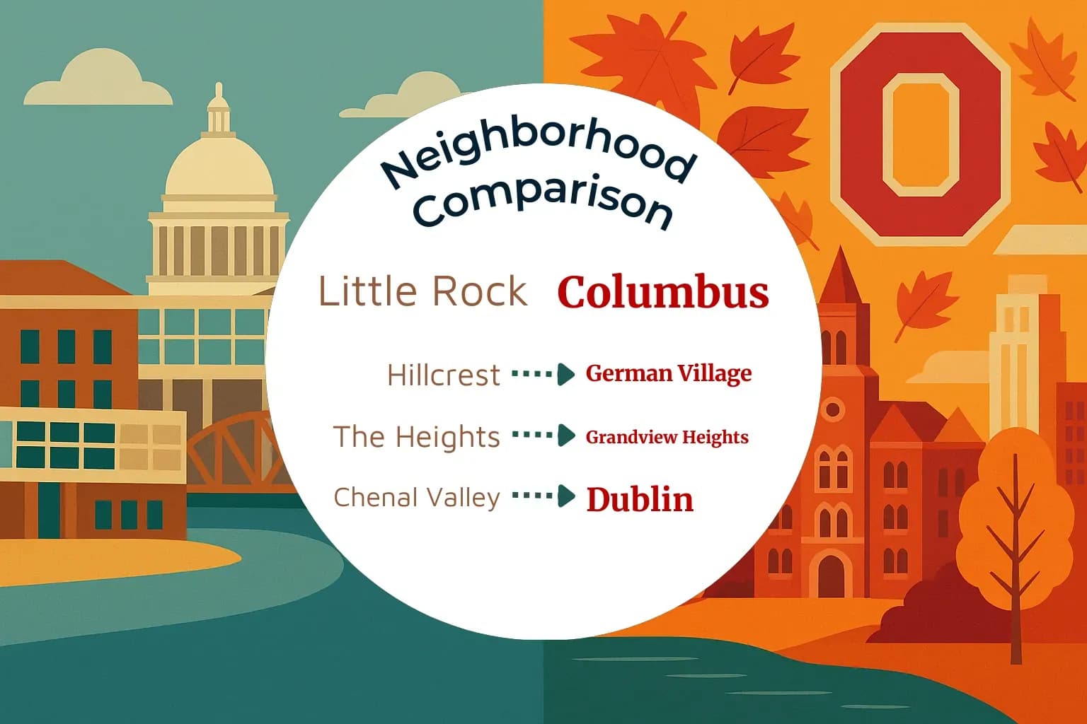Little Rock vs Columbus Neighborhood Comparison