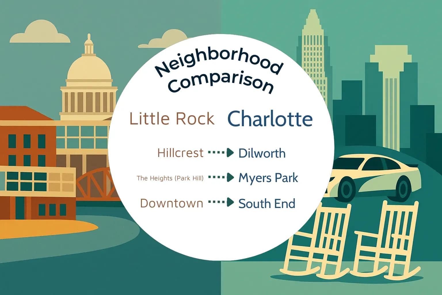 Little Rock vs Charlotte Neighborhood Comparison