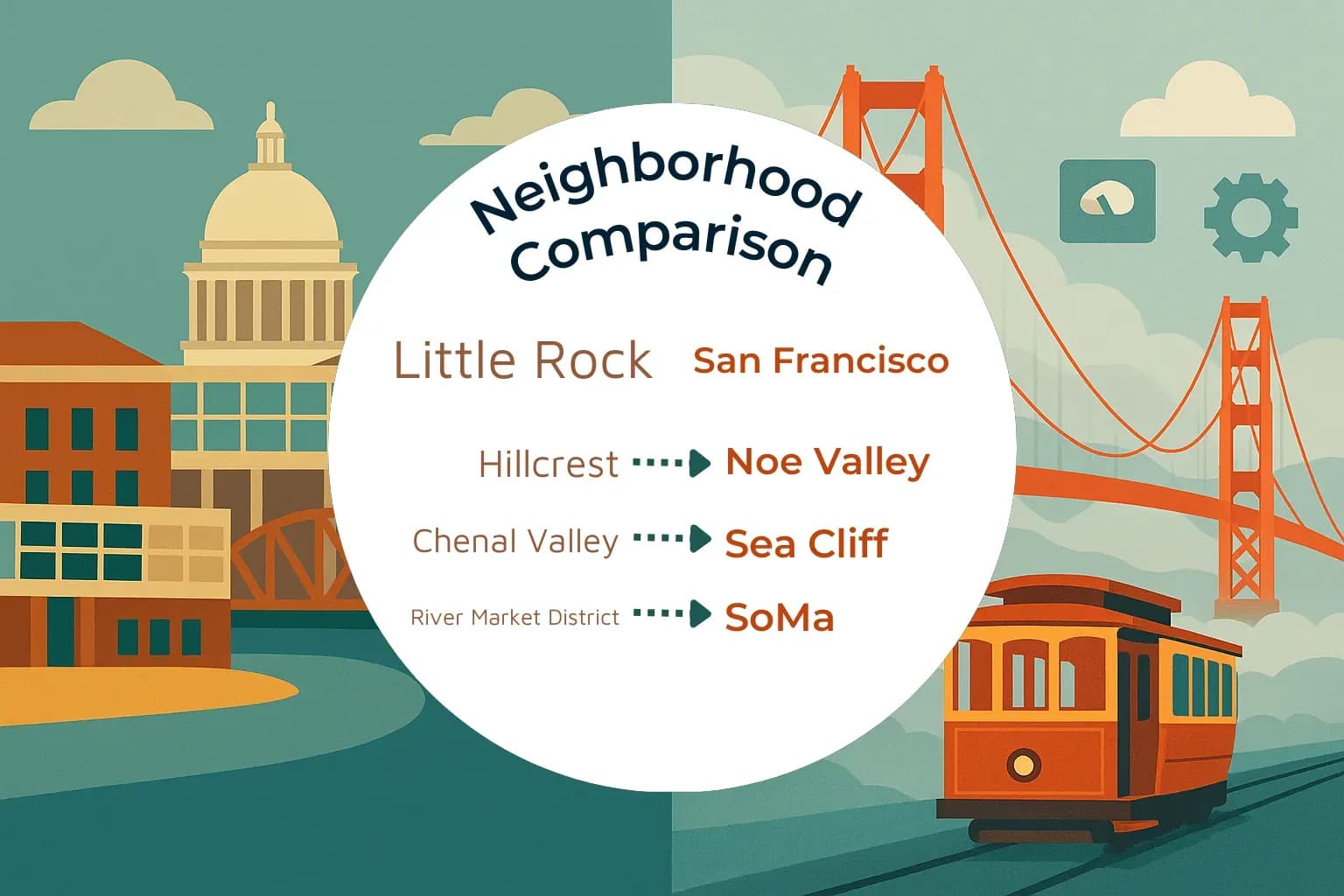 Little Rock vs San Francisco Neighborhood Comparison