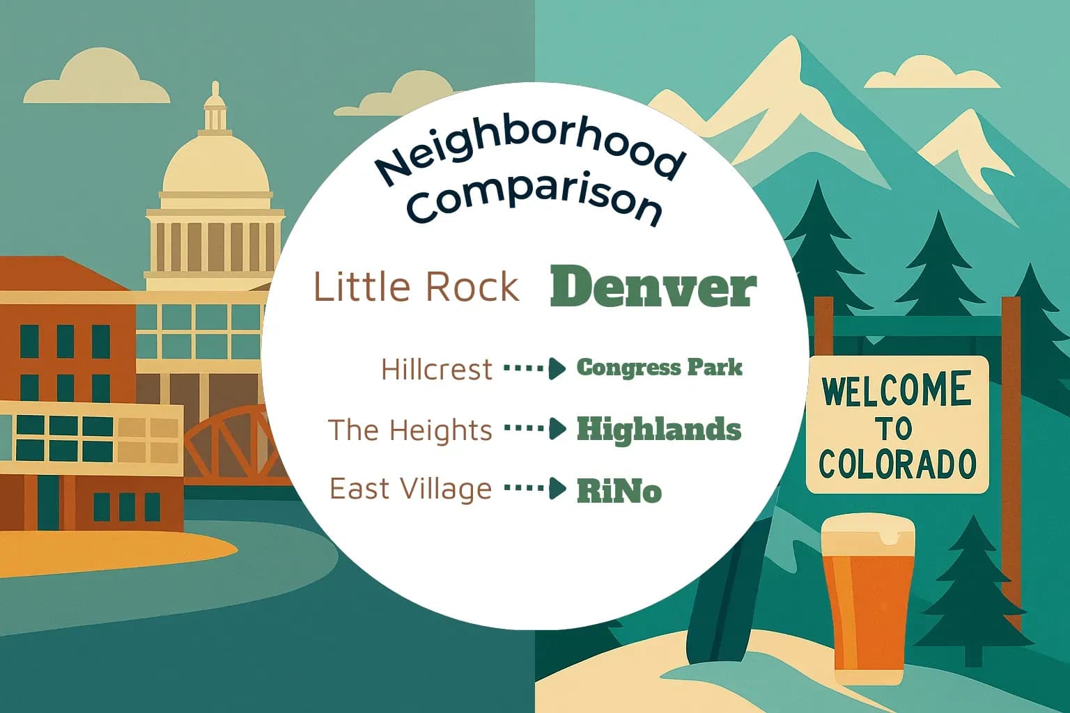 Little Rock vs Denver Neighborhood Comparison