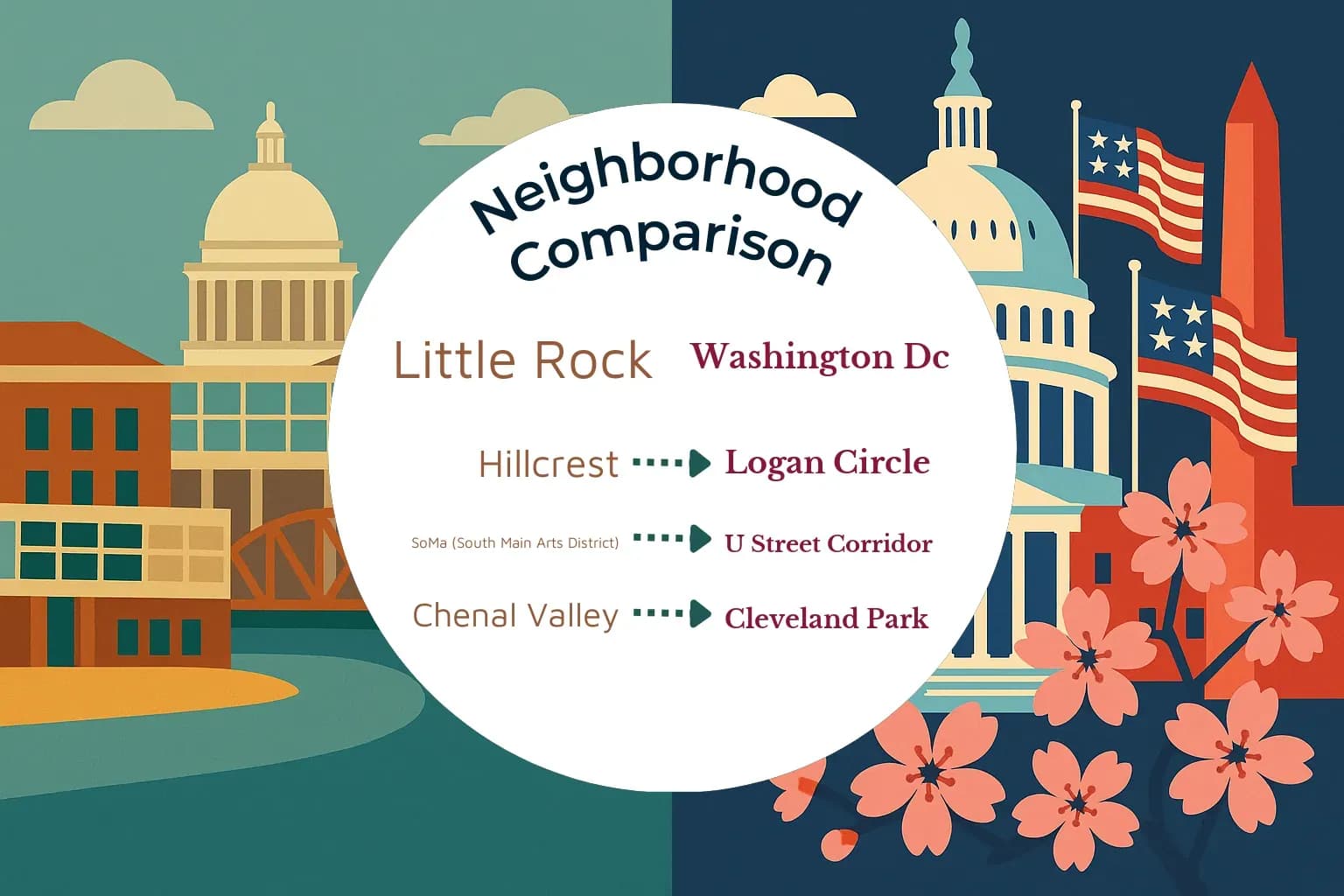 Little Rock vs Washington DC Neighborhood Comparison