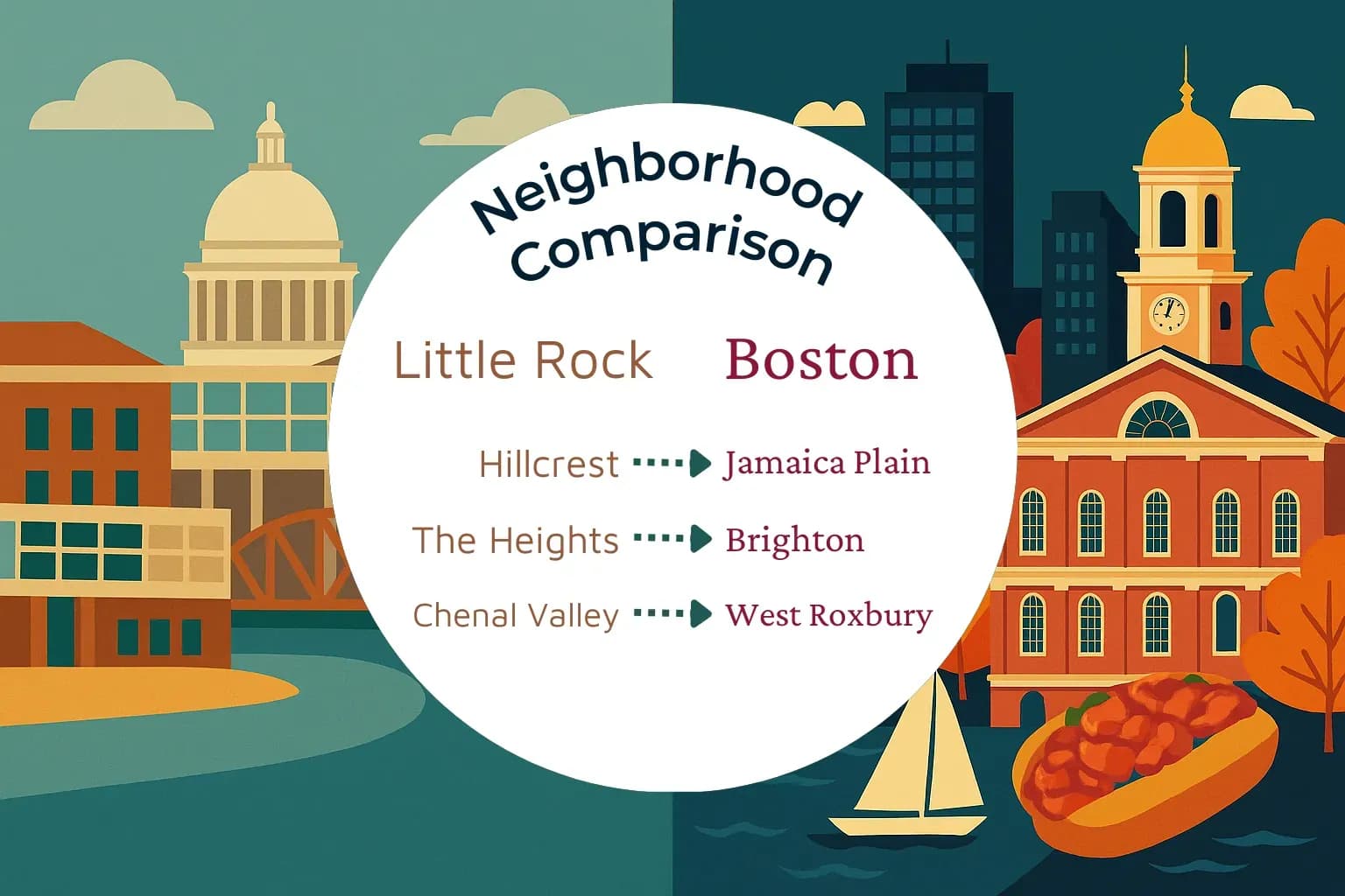 Little Rock vs Boston Neighborhood Comparison