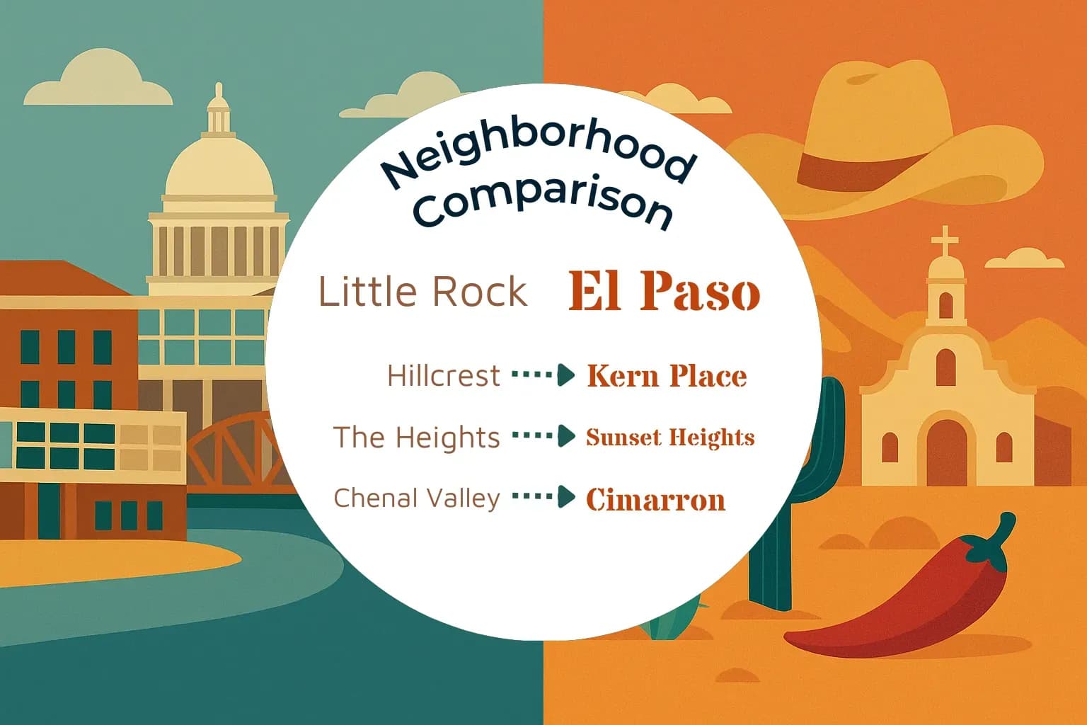 Little Rock vs El Paso Neighborhood Comparison