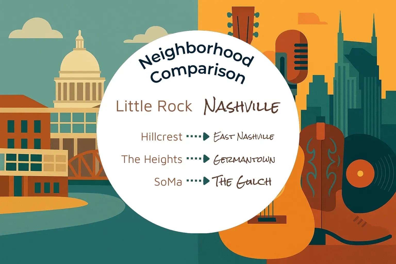 Little Rock vs Nashville Neighborhood Comparison