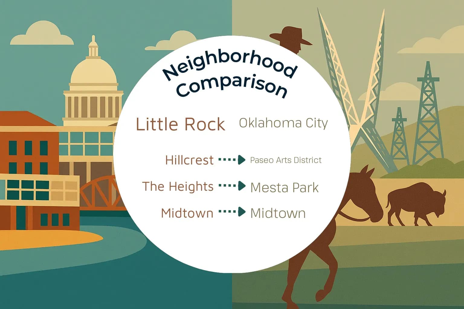 Little Rock vs Oklahoma City Neighborhood Comparison