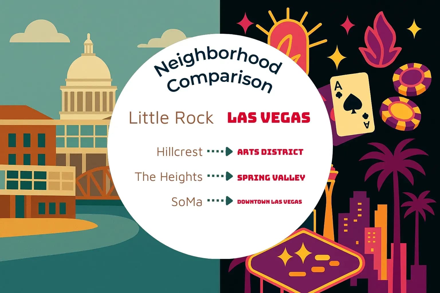 Little Rock vs Las Vegas Neighborhood Comparison