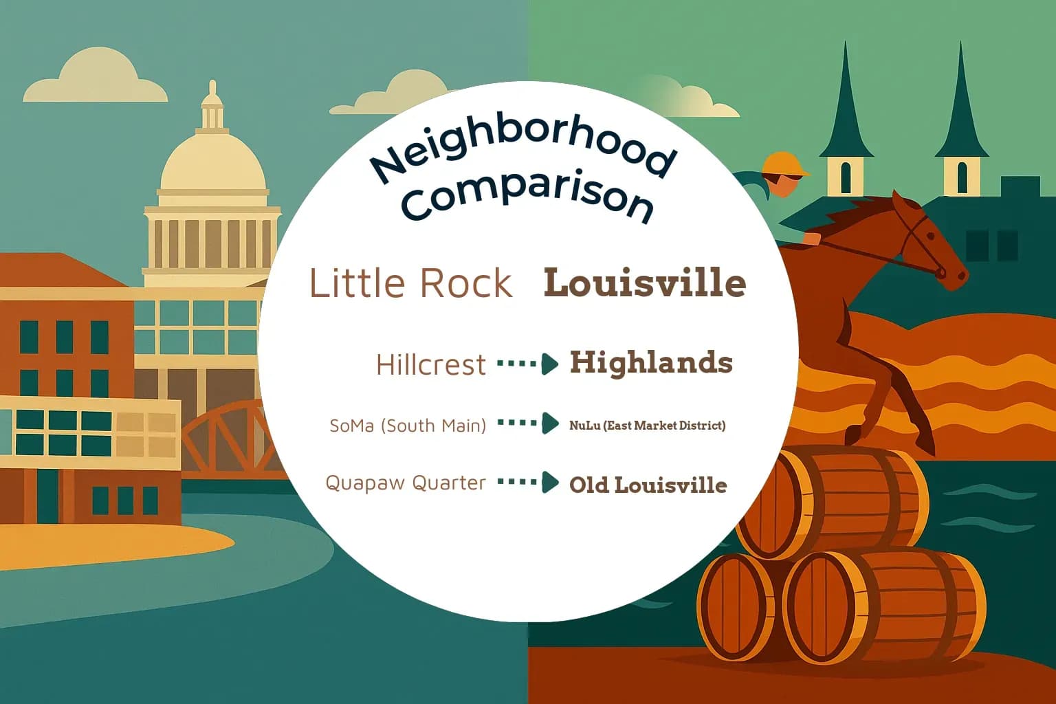 Little Rock vs Louisville Neighborhood Comparison