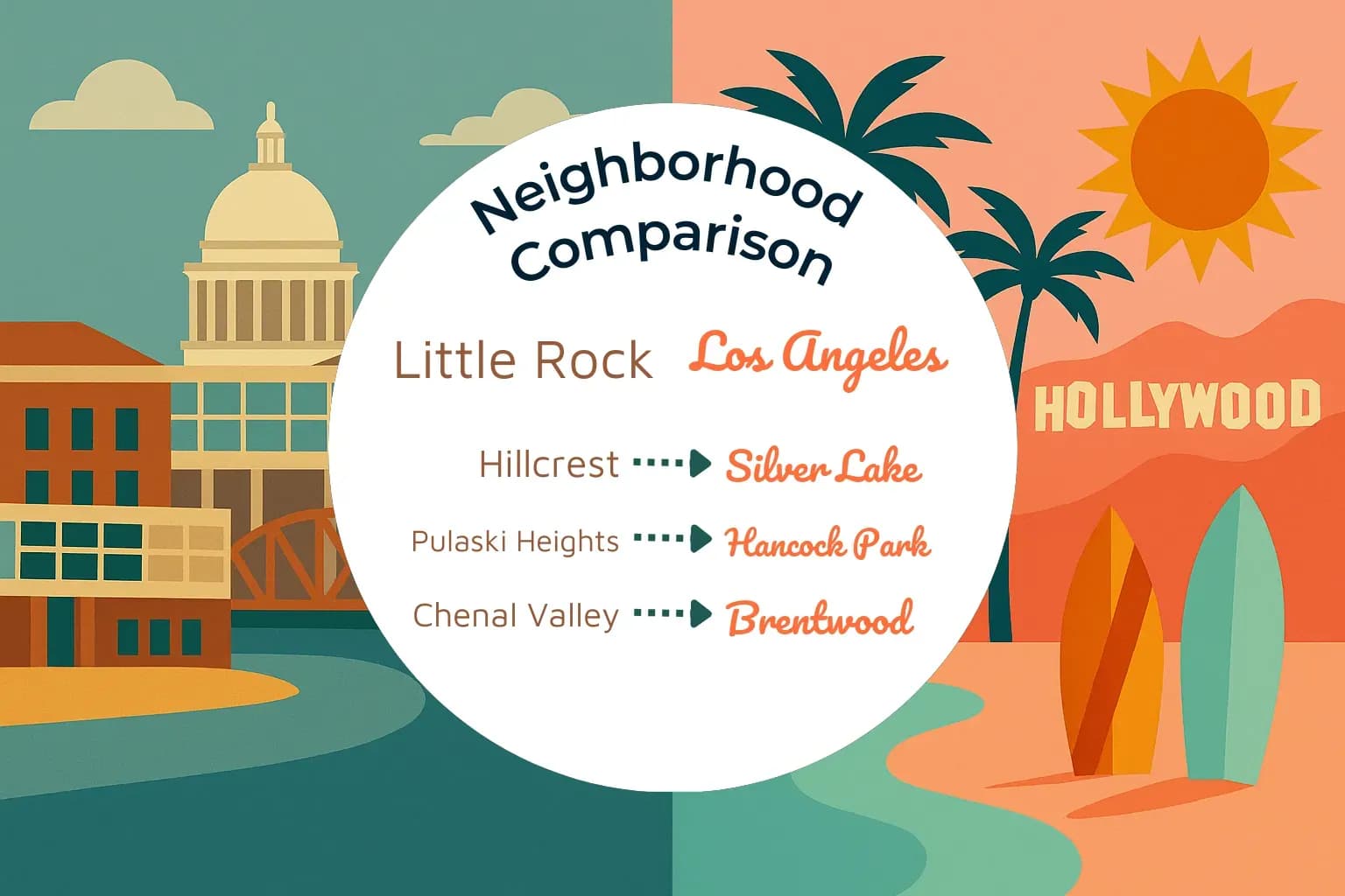 Little Rock vs Los Angeles Neighborhood Comparison