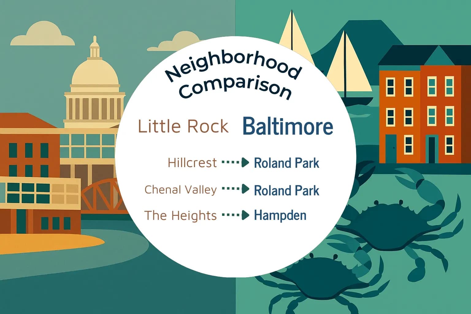 Little Rock vs Baltimore Neighborhood Comparison