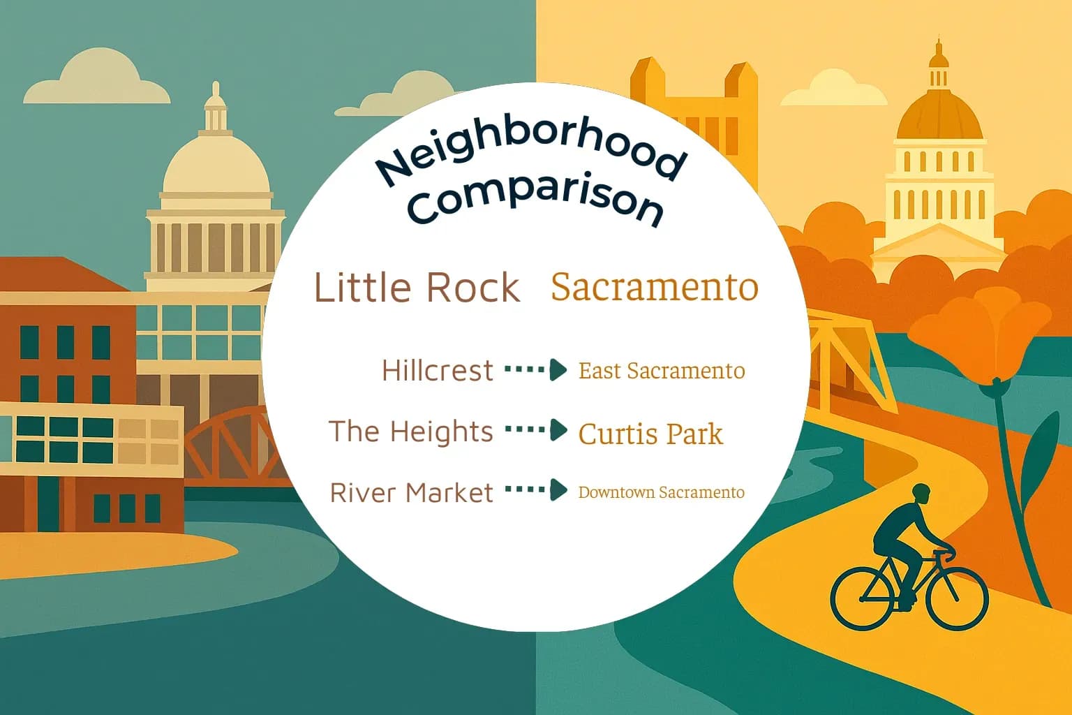Little Rock vs Sacramento Neighborhood Comparison