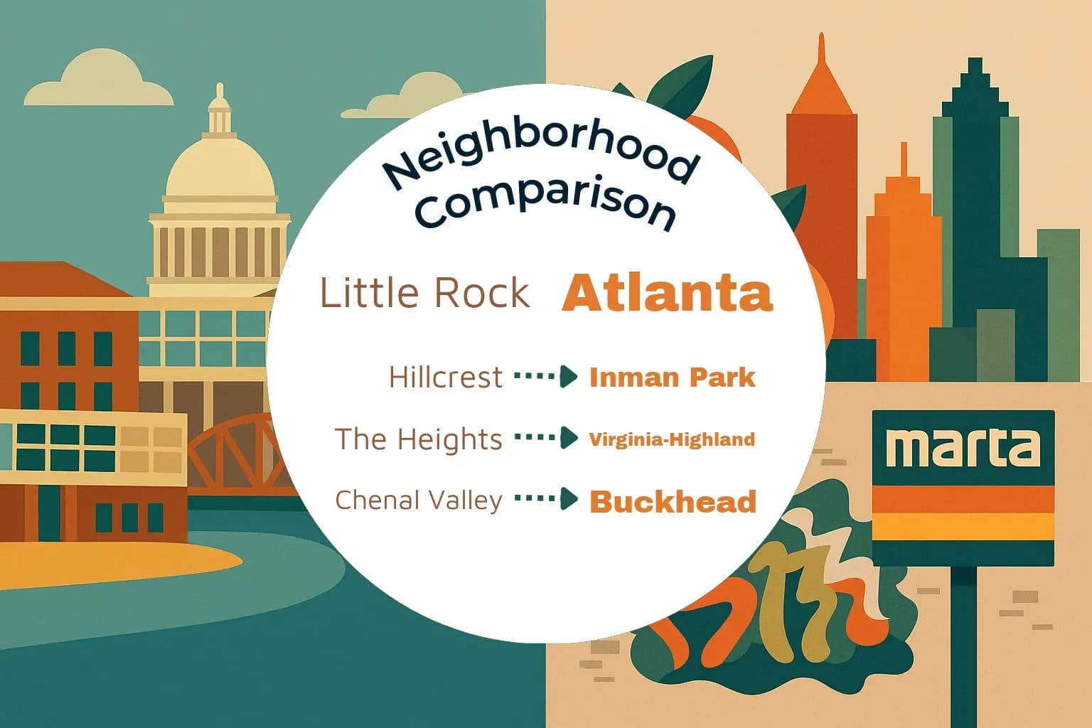 Little Rock vs Atlanta Neighborhood Comparison
