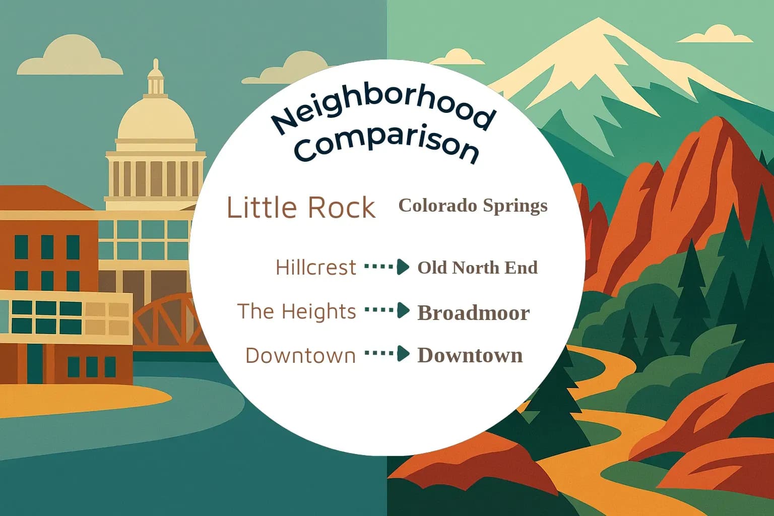 Little Rock vs Colorado Springs Neighborhood Comparison