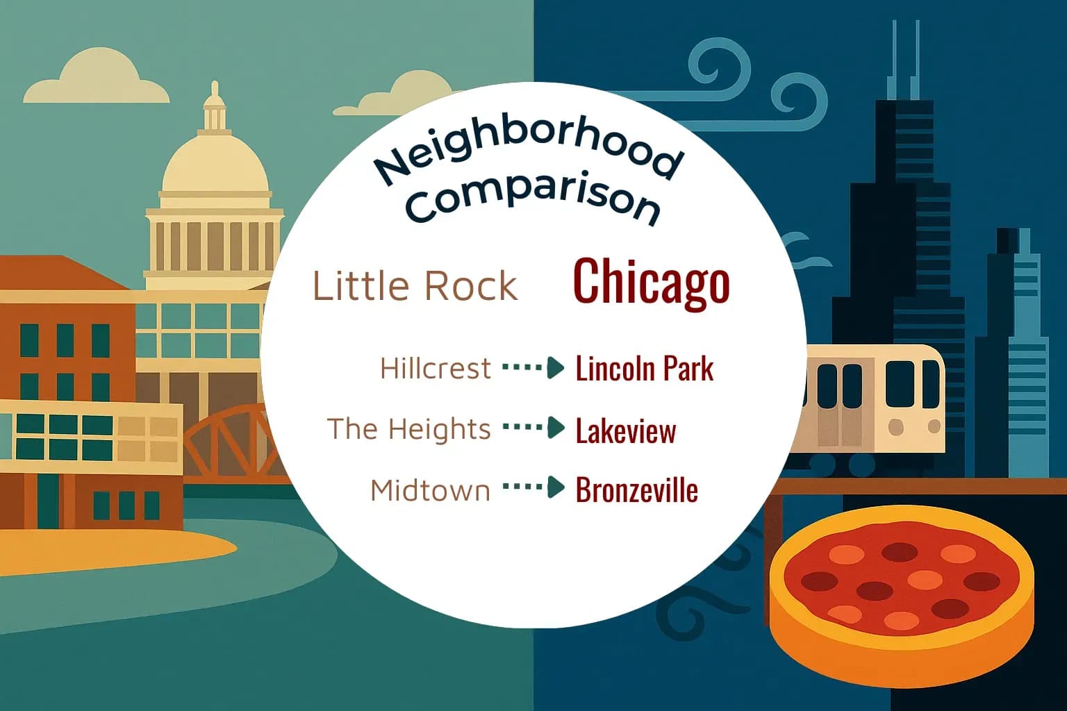 Little Rock vs Chicago Neighborhood Comparison
