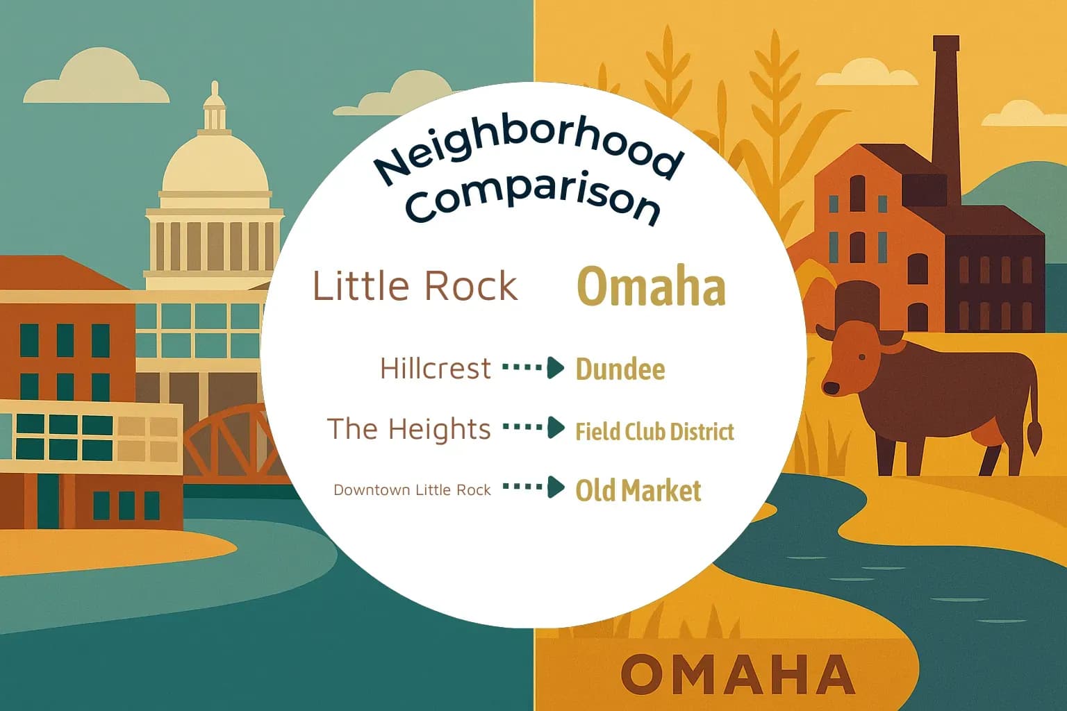 Little Rock vs Omaha Neighborhood Comparison