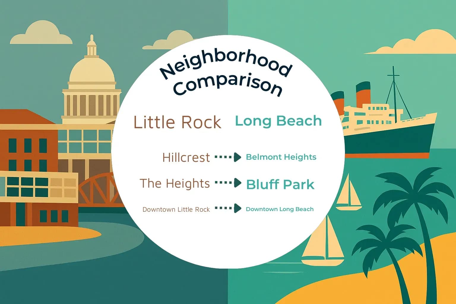 Little Rock vs Long Beach Neighborhood Comparison