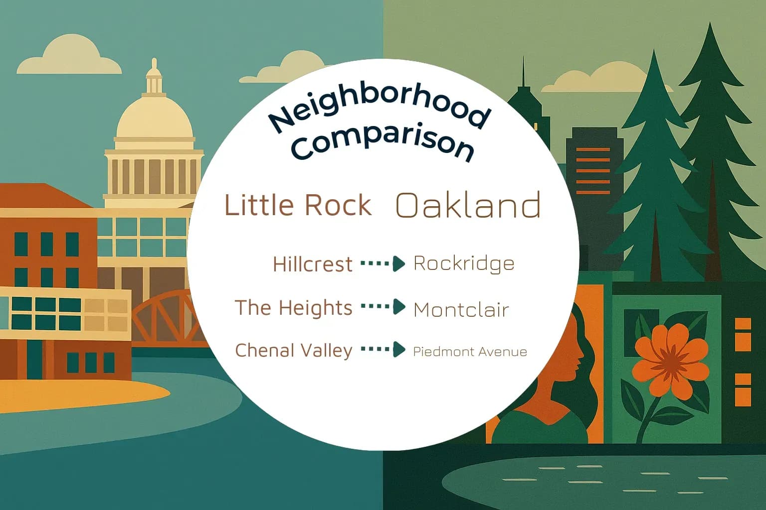 Little Rock vs Oakland Neighborhood Comparison