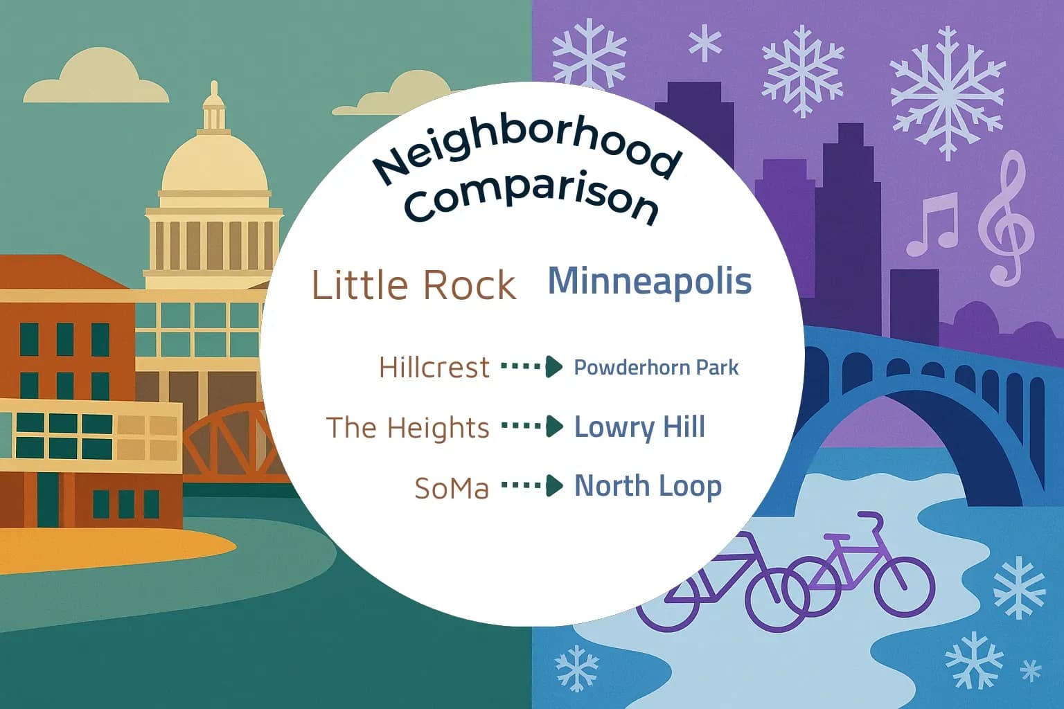 Little Rock vs Minneapolis Neighborhood Comparison