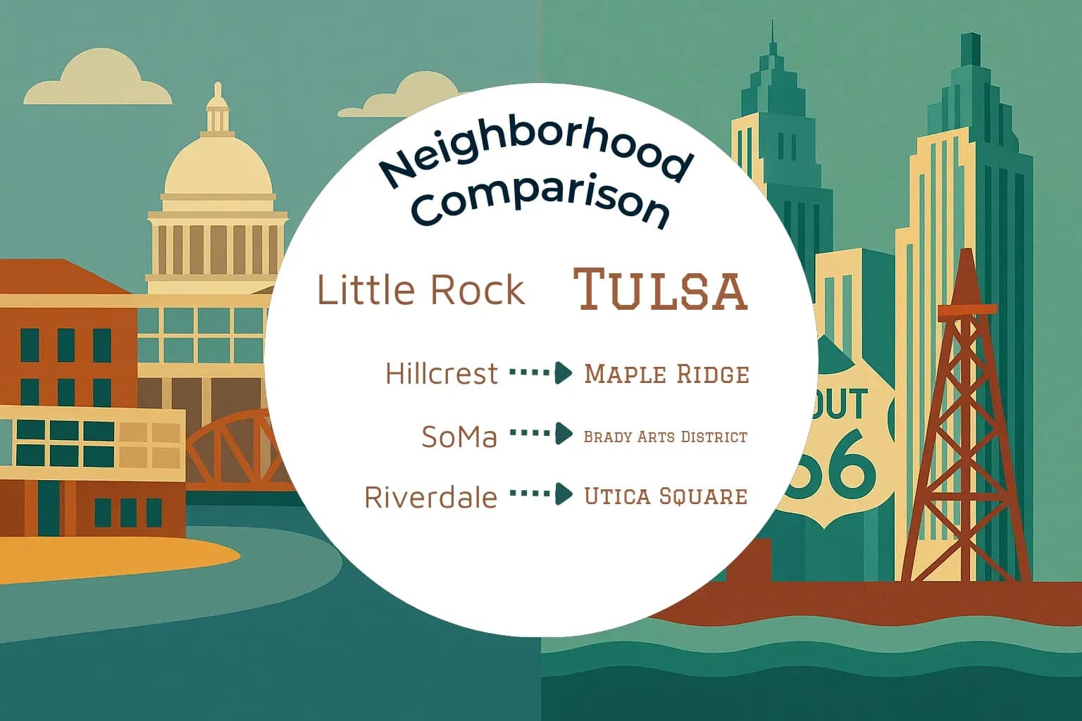 Little Rock vs Tulsa Neighborhood Comparison