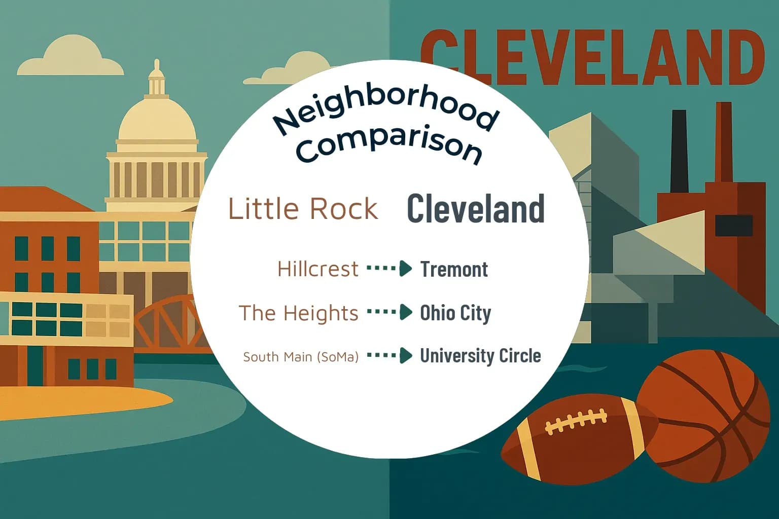 Little Rock vs Cleveland Neighborhood Comparison