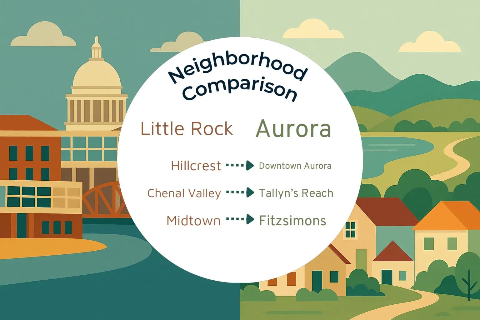 Little Rock vs Aurora Neighborhood Comparison