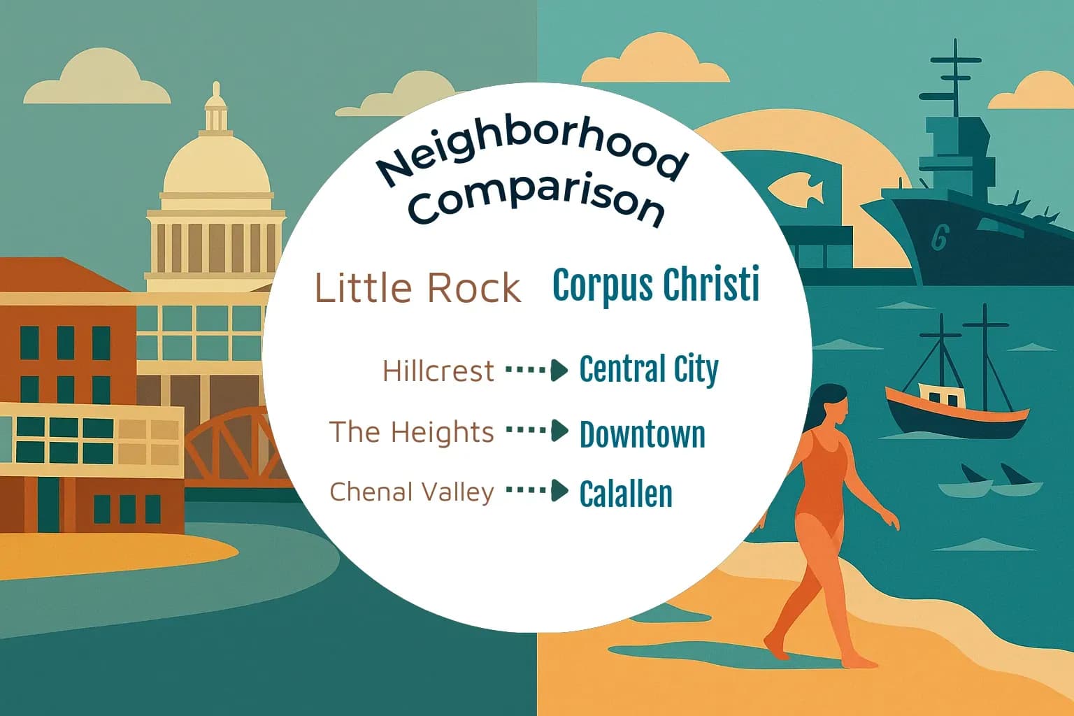 Little Rock vs Corpus Christi Neighborhood Comparison