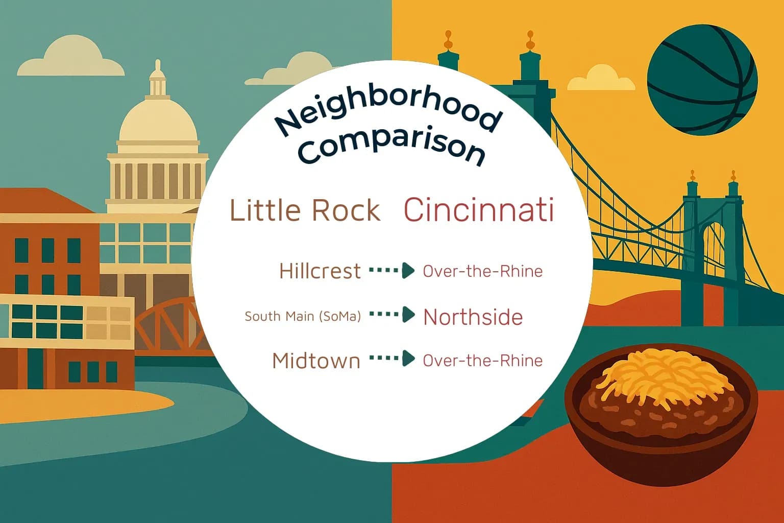 Little Rock vs Cincinnati Neighborhood Comparison