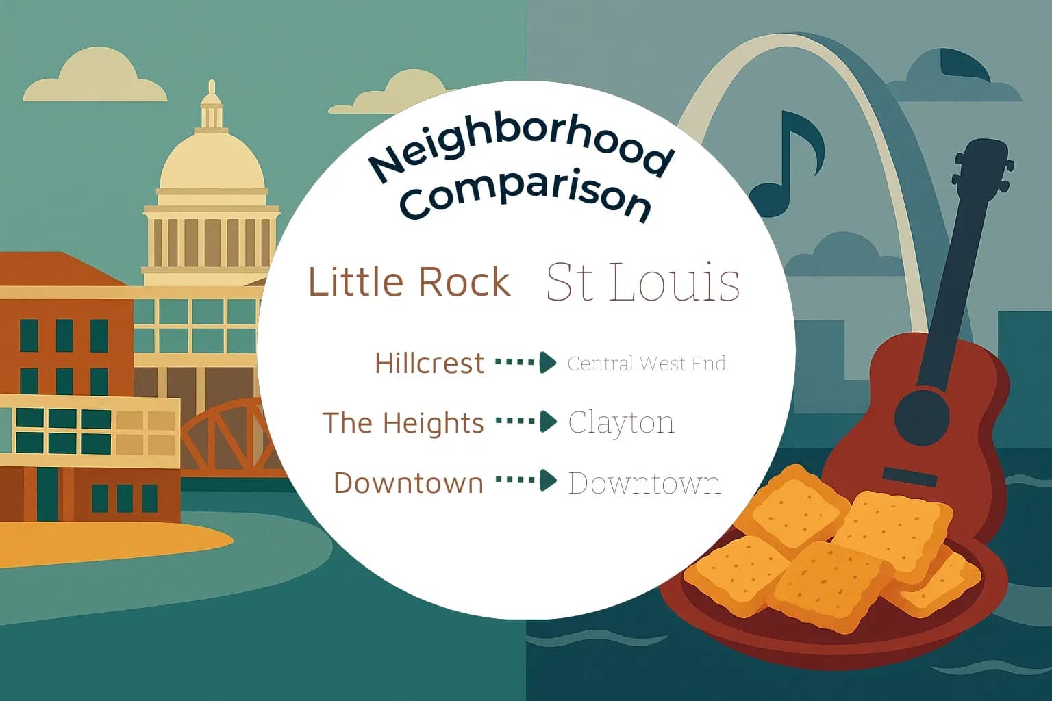 Little Rock vs St. Louis Neighborhood Comparison