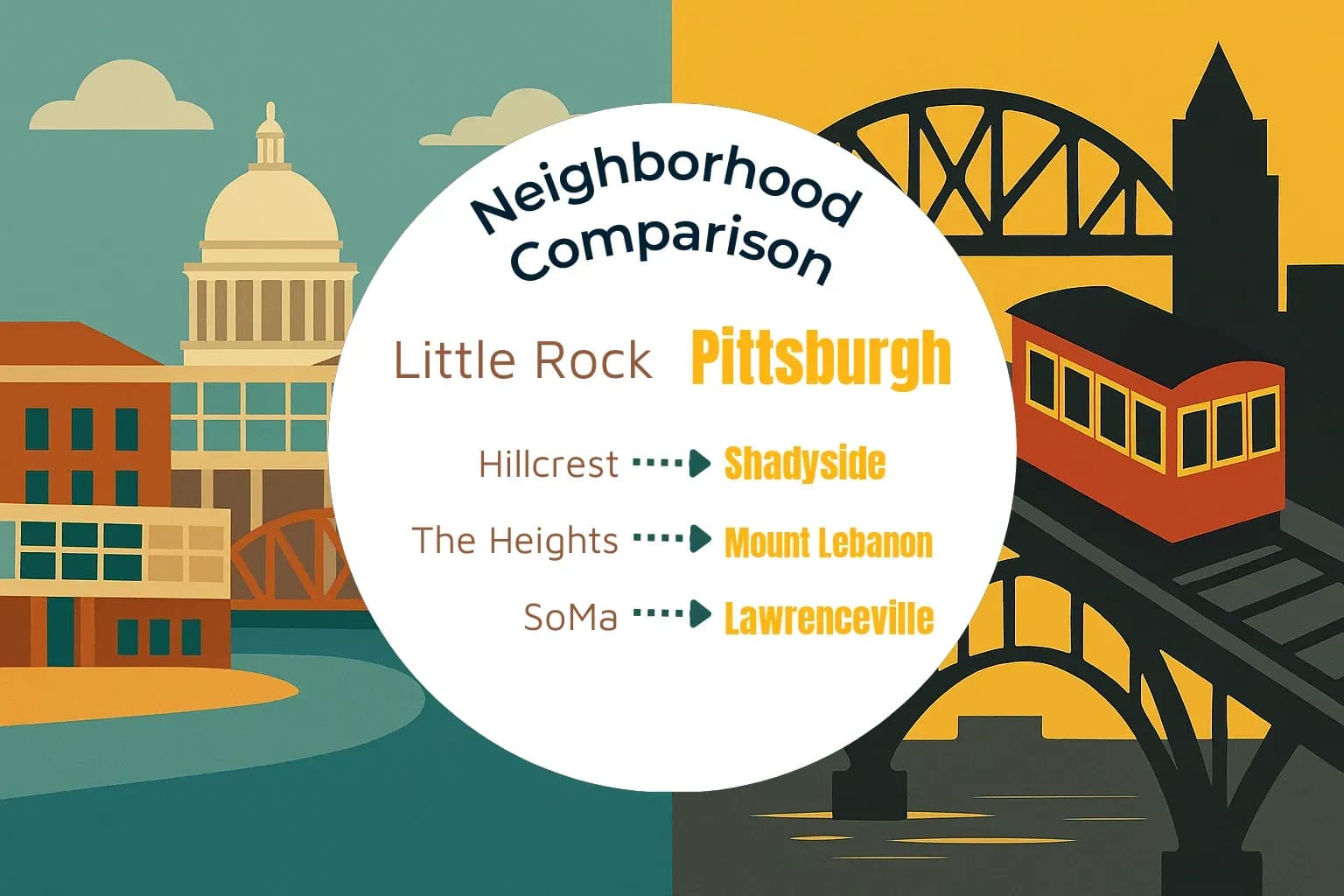 Little Rock vs Pittsburgh Neighborhood Comparison