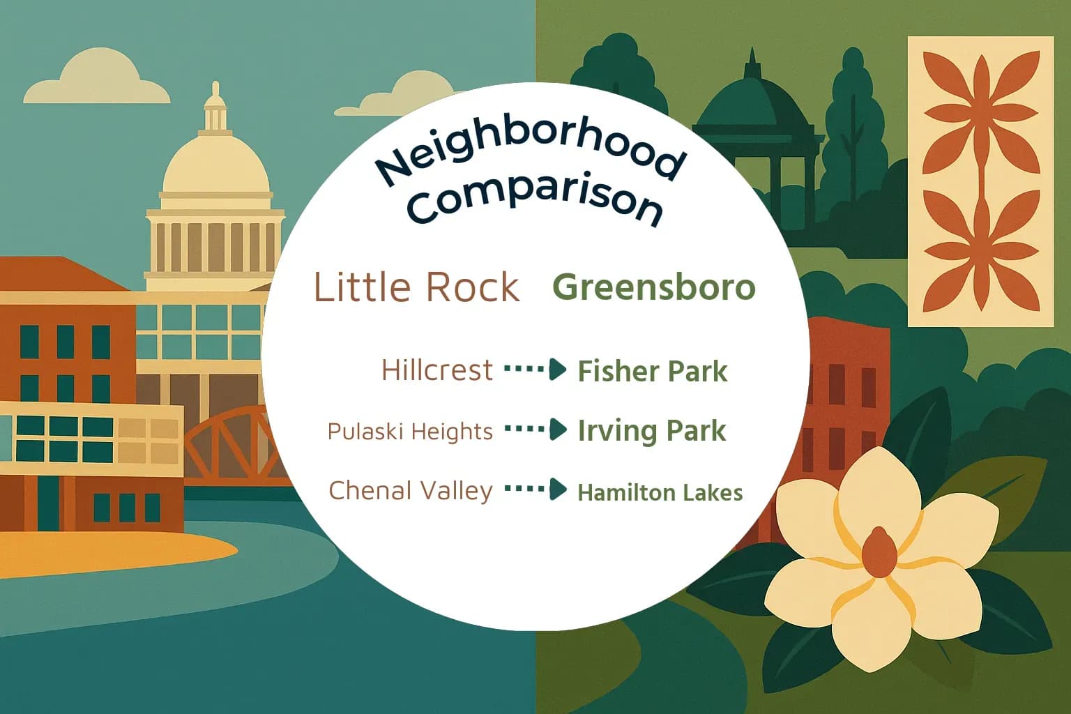 Little Rock vs Greensboro Neighborhood Comparison