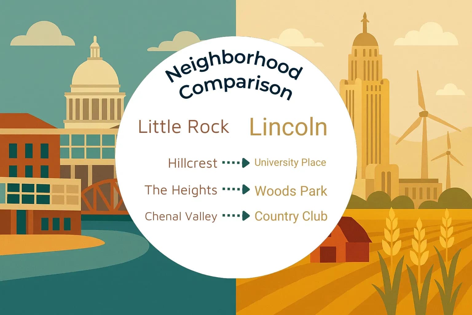 Little Rock vs Lincoln Neighborhood Comparison