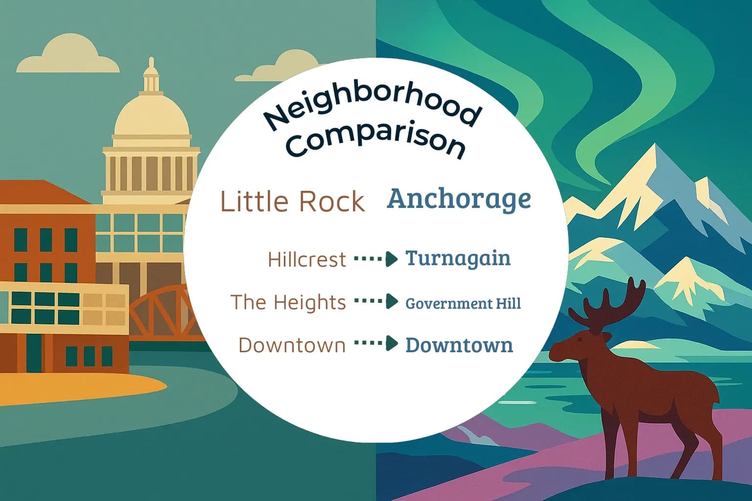 Little Rock vs Anchorage Neighborhood Comparison