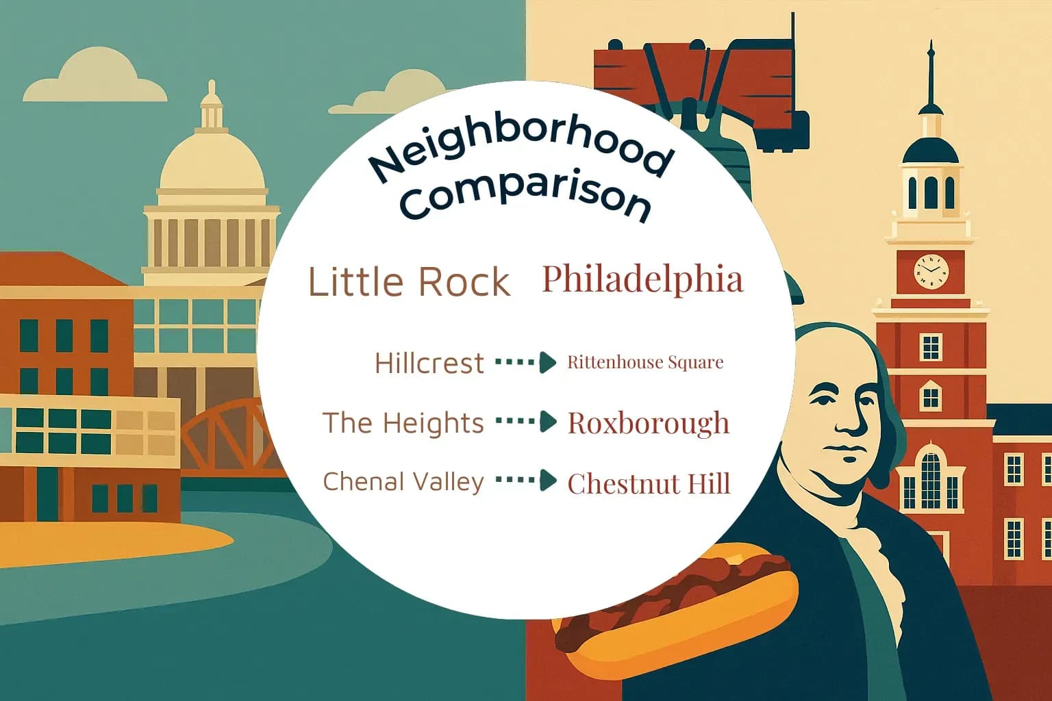 Little Rock vs Philadelphia Neighborhood Comparison