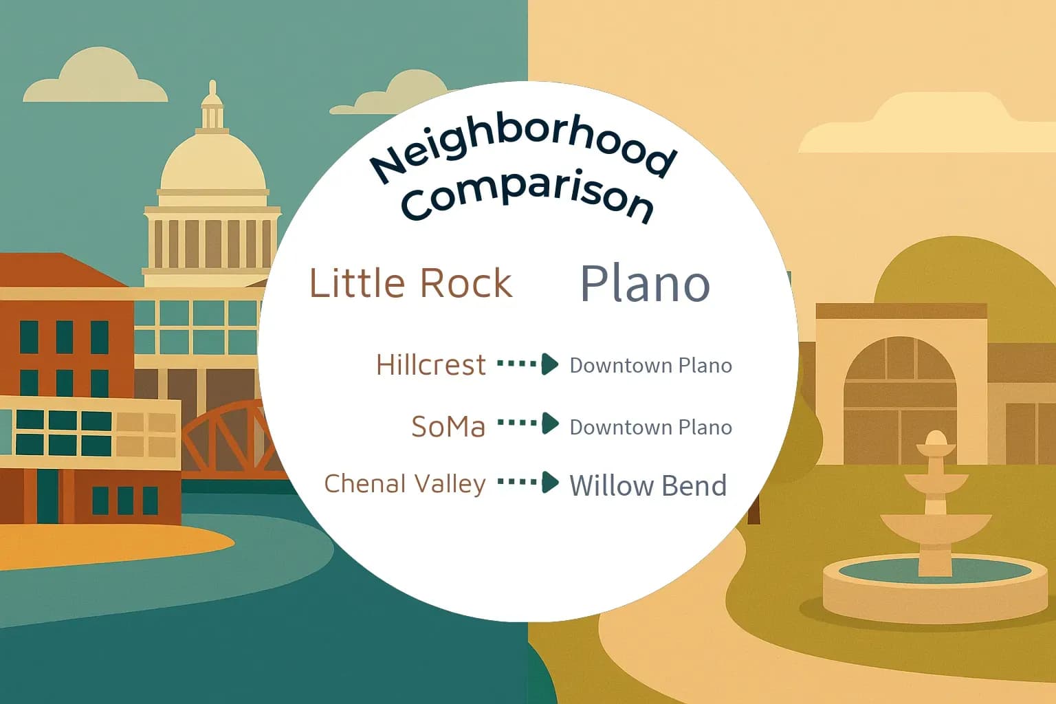 Little Rock vs Plano Neighborhood Comparison