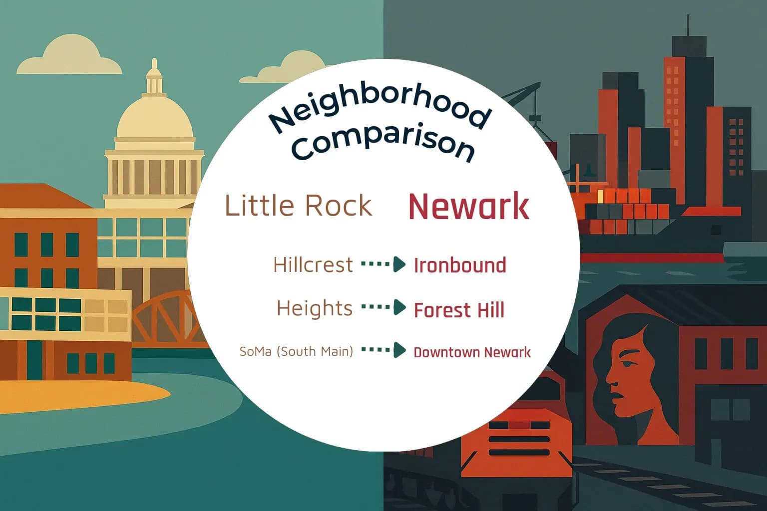Little Rock vs Newark Neighborhood Comparison