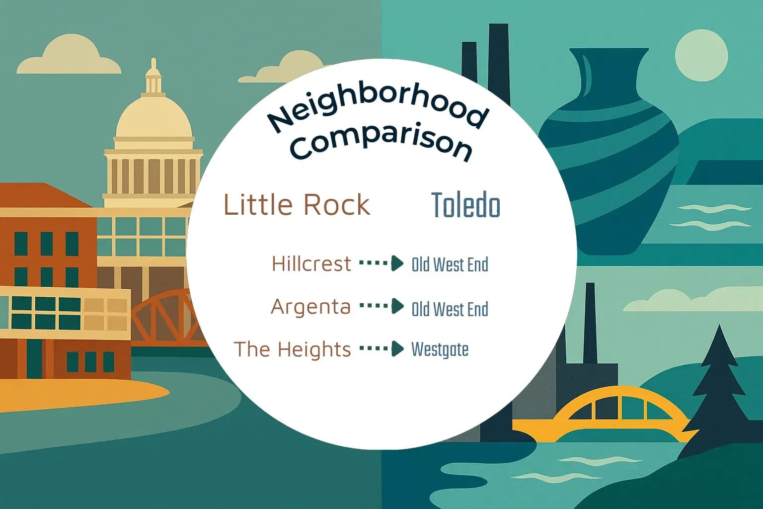 Little Rock vs Toledo Neighborhood Comparison