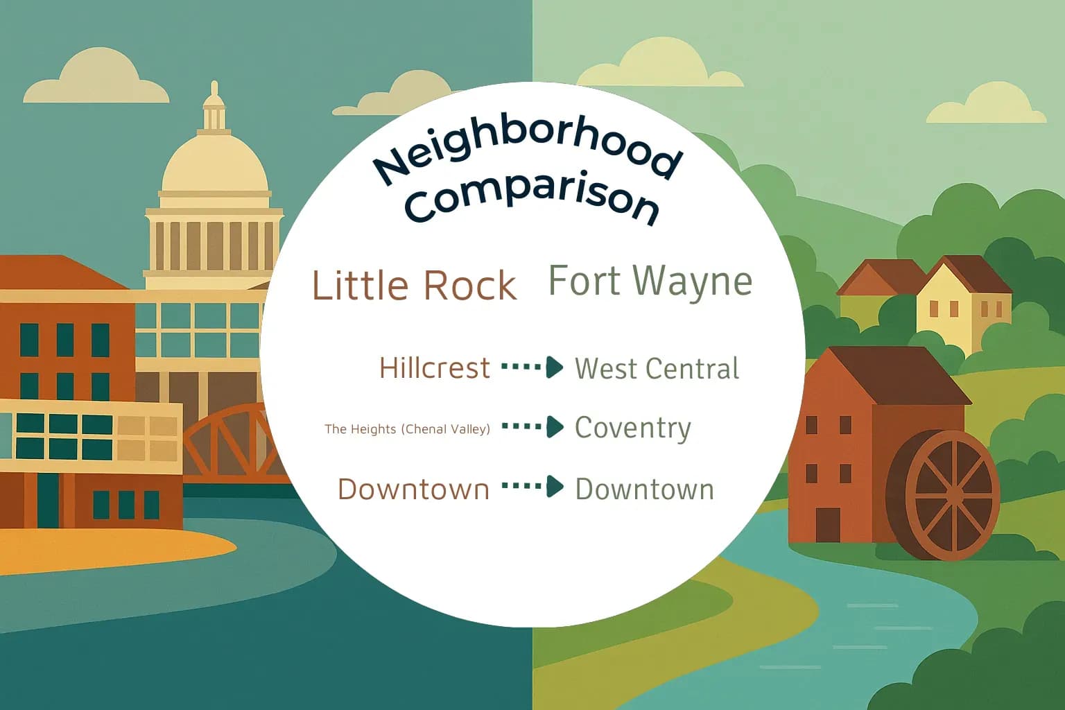 Little Rock vs Fort Wayne Neighborhood Comparison