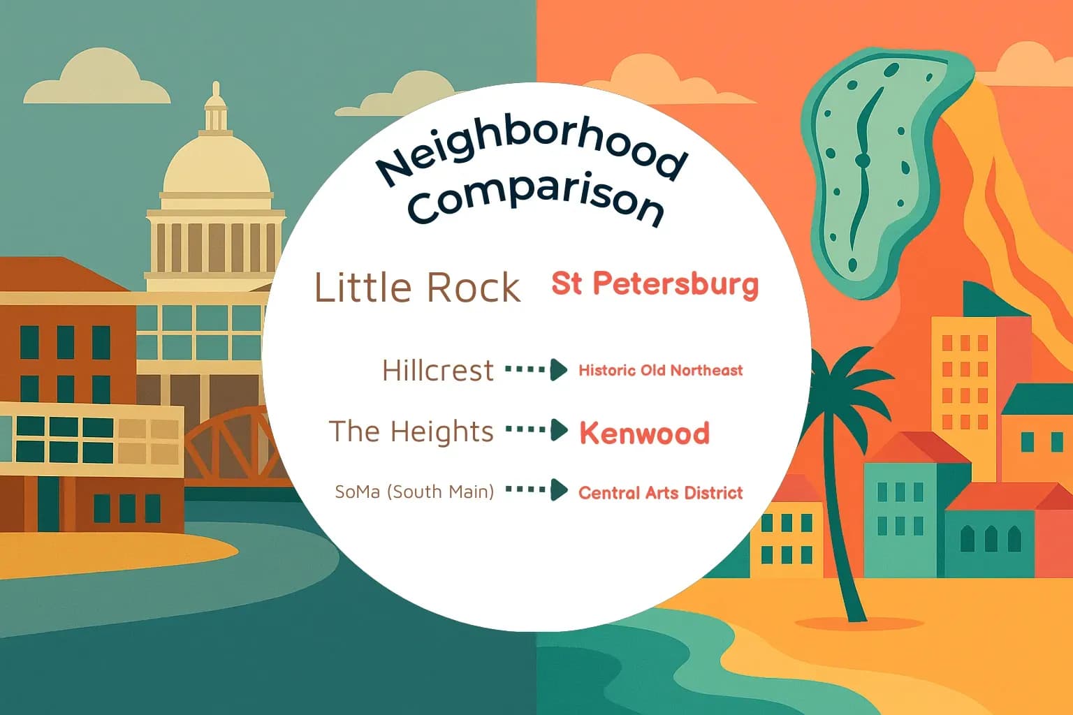 Little Rock vs St. Petersburg Neighborhood Comparison