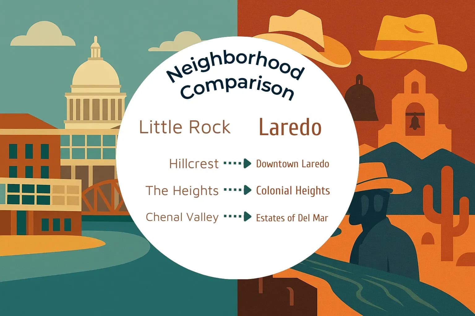Little Rock vs Laredo Neighborhood Comparison