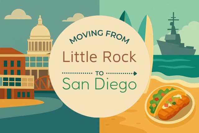 Moving from Little Rock to San Diego