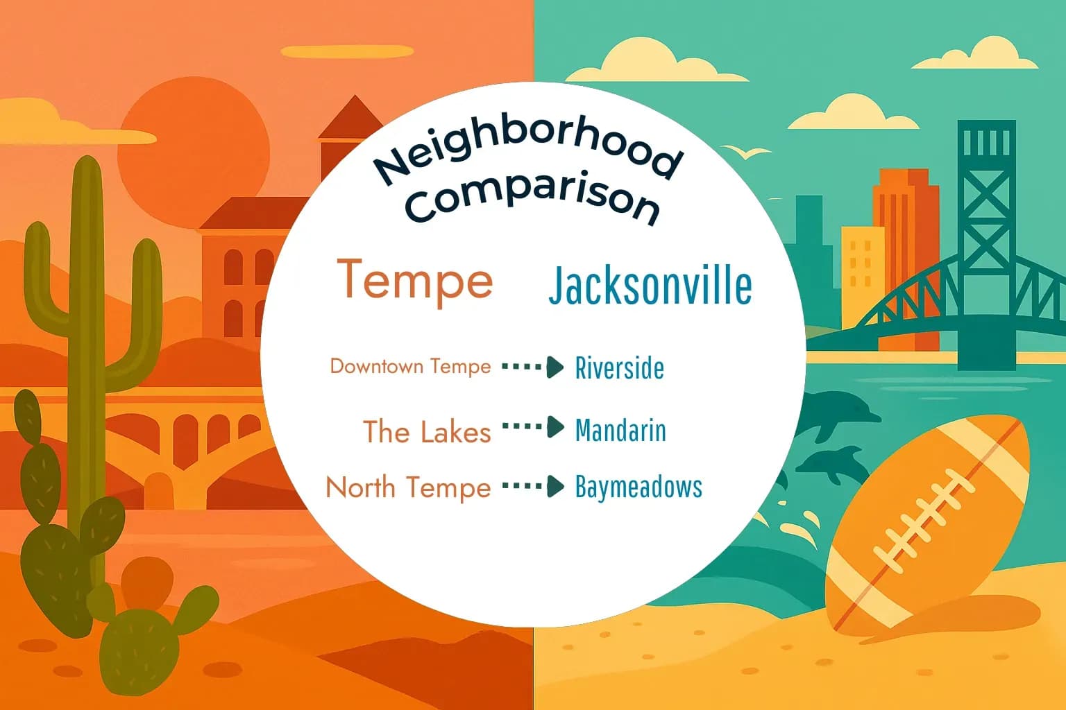 Tempe vs Jacksonville Neighborhood Comparison