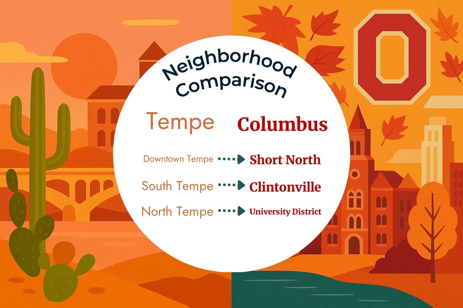 Tempe vs Columbus Neighborhood Comparison
