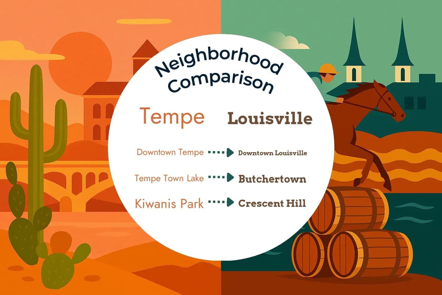 Tempe vs Louisville Neighborhood Comparison