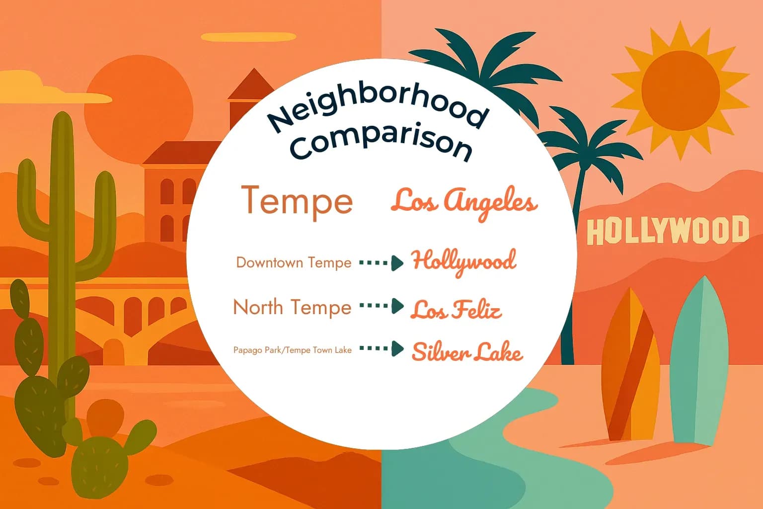 Tempe vs Los Angeles Neighborhood Comparison